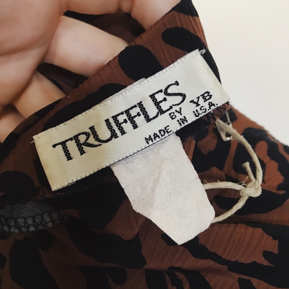 Vintage Leopard Print Button Up Oversized Blouse - image 6